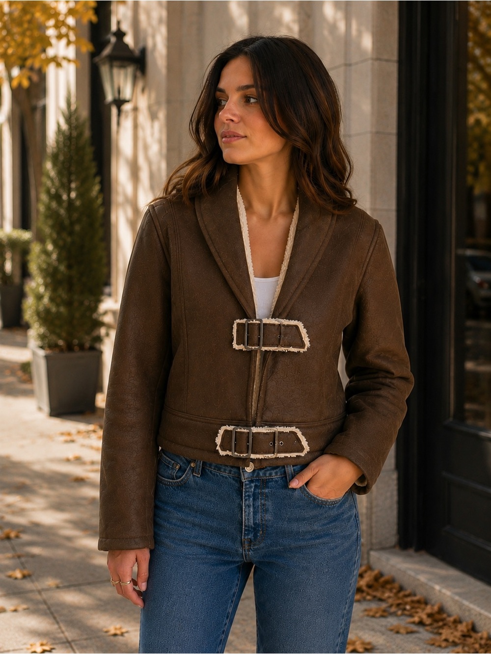 Brown Shearling Jacket